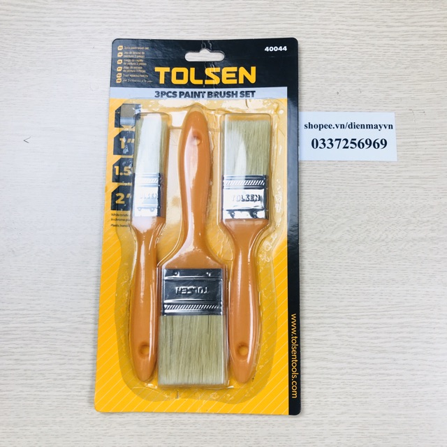 BỘ CỌ SƠN  1'' ,1.5'' ,2'' TOLSEN 40044 - Hàng xuất khẩu Châu Âu dienmayvn