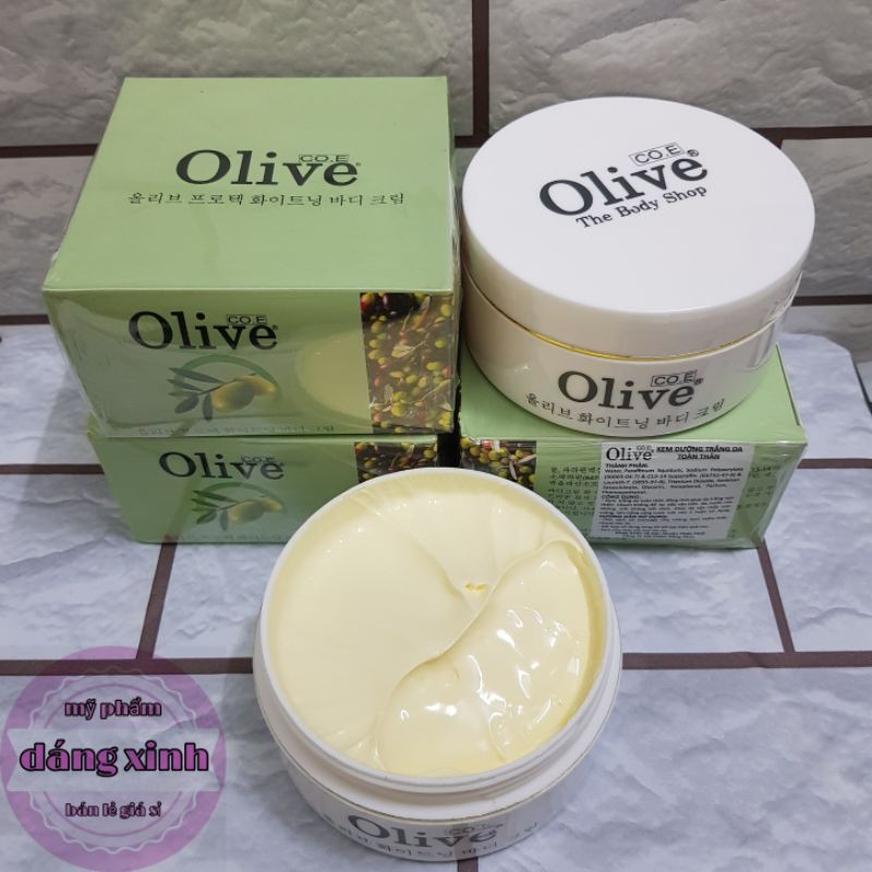 Kem Trắng Da Body Olive 250g