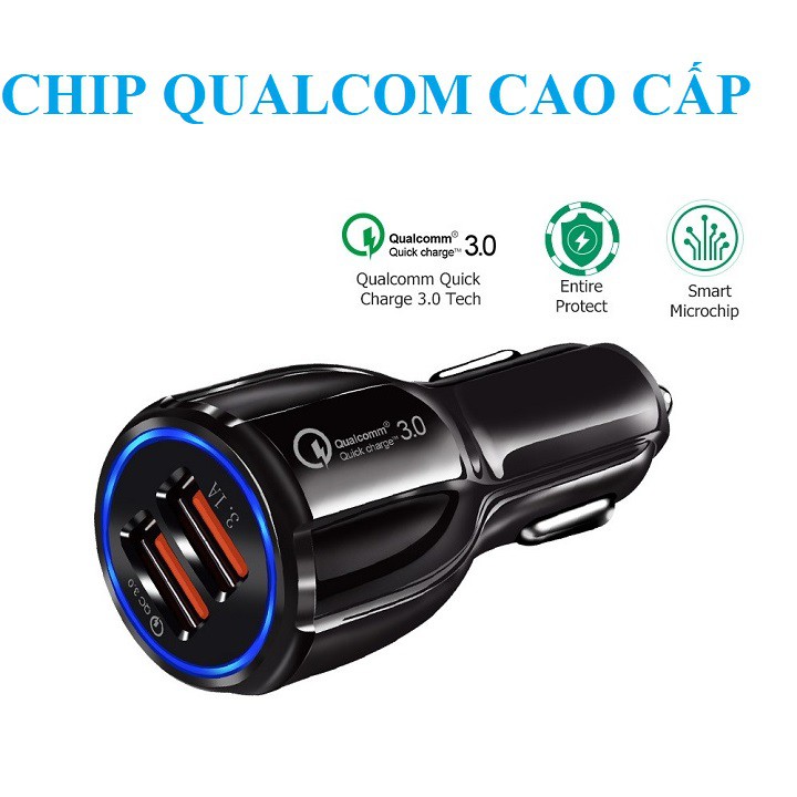 Tẩu sạc ô tô kiêm nghe nhạc MP3, kết nối điện thoại qua bluetooth, kết nối dàn âm thanh trên xe qua sóng FM