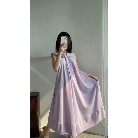 Váy maxi chéo ngực 2 màu