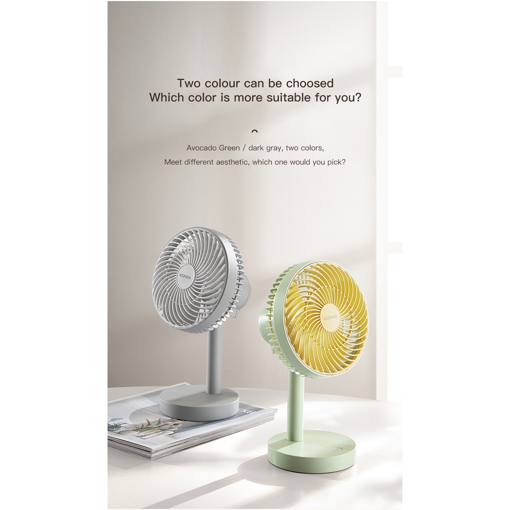 Quạt Để Bàn KONKA 4 Tốc Độ Có Cổng Sạc Usb | BigBuy360 - bigbuy360.vn