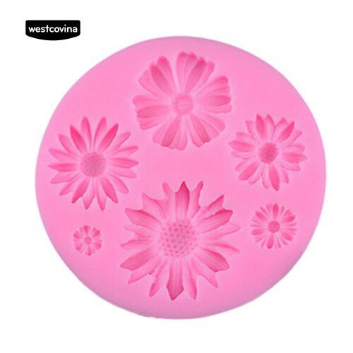 Khuôn Silicon Làm Kẹo Đường Hình Bông Hoa