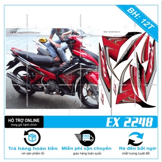 TEM RỜI EX 2011 ZIN ĐỎ ĐEN -- SHIN DECAL 2