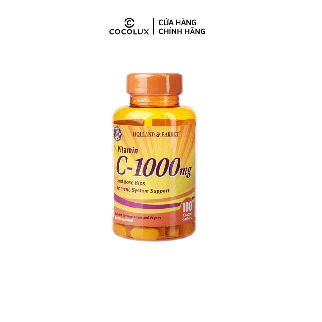 Viên Uống HOLLAND BARRETT Vitamin C 1000mg Cocolux