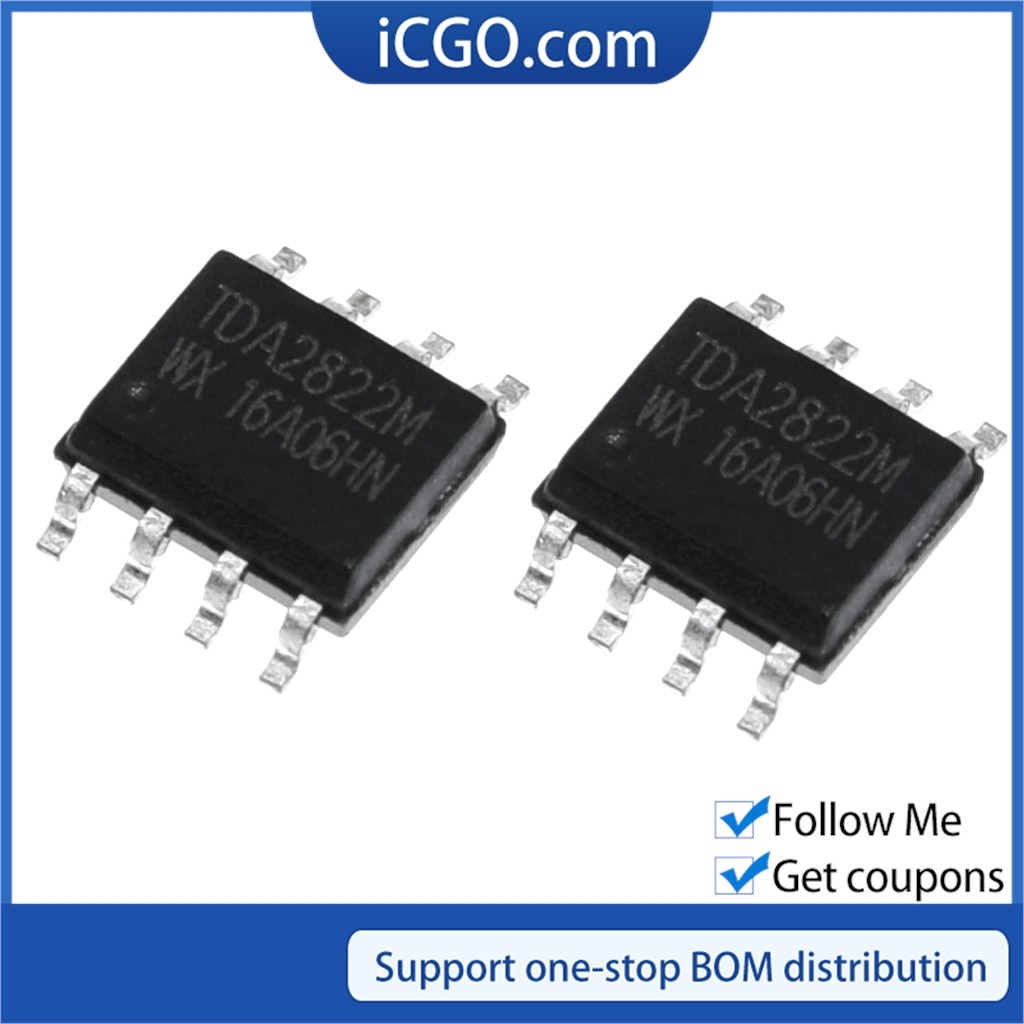 10 CÁI TDA2822M SOP8 TDA2822 TDA282D 2822 SOP-8 SOP SMD Chip IC mới