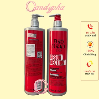 Cặp dầu gội xả TIGI Đỏ 970ml phục hồi tóc hư tổn, chăm sóc tóc nhuộm | Bộ dầu gội xả TIGI Bed Head