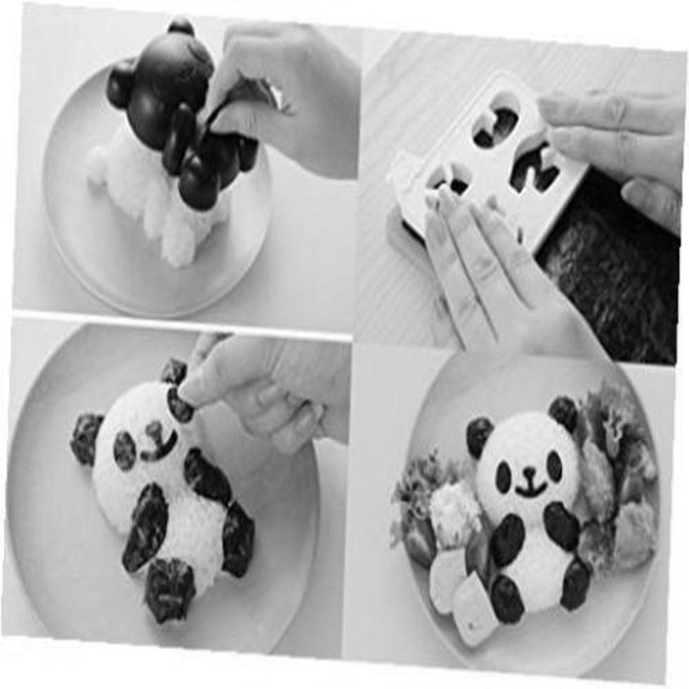 Set 4 Khuôn Làm Cơm Nắm Hình Gấu Trúc 3D