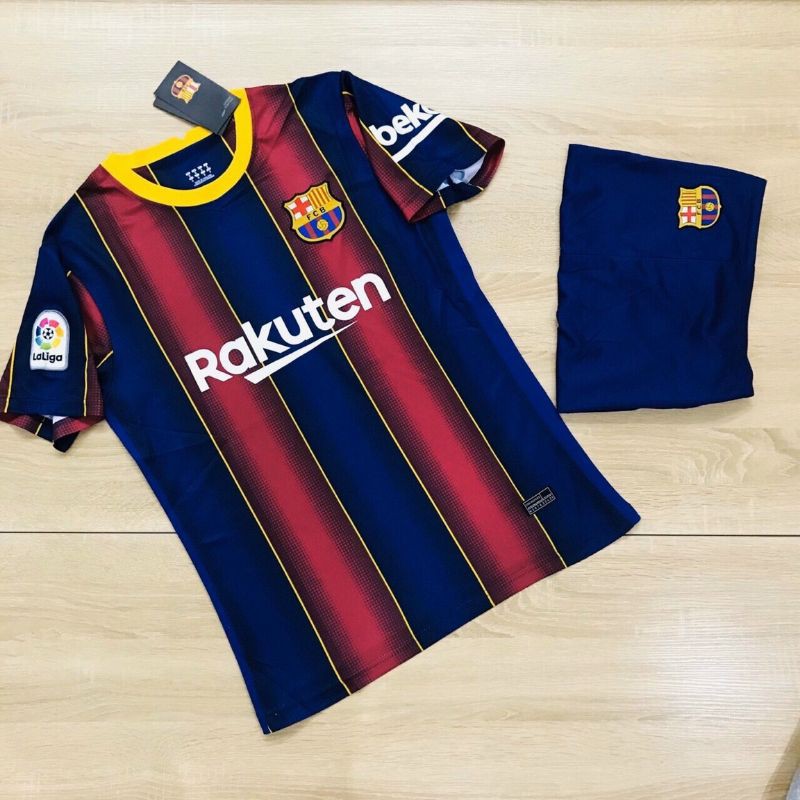 Quần áo bóng đá thun thái cao cấp l1 - BARCA 2020 sân nhà