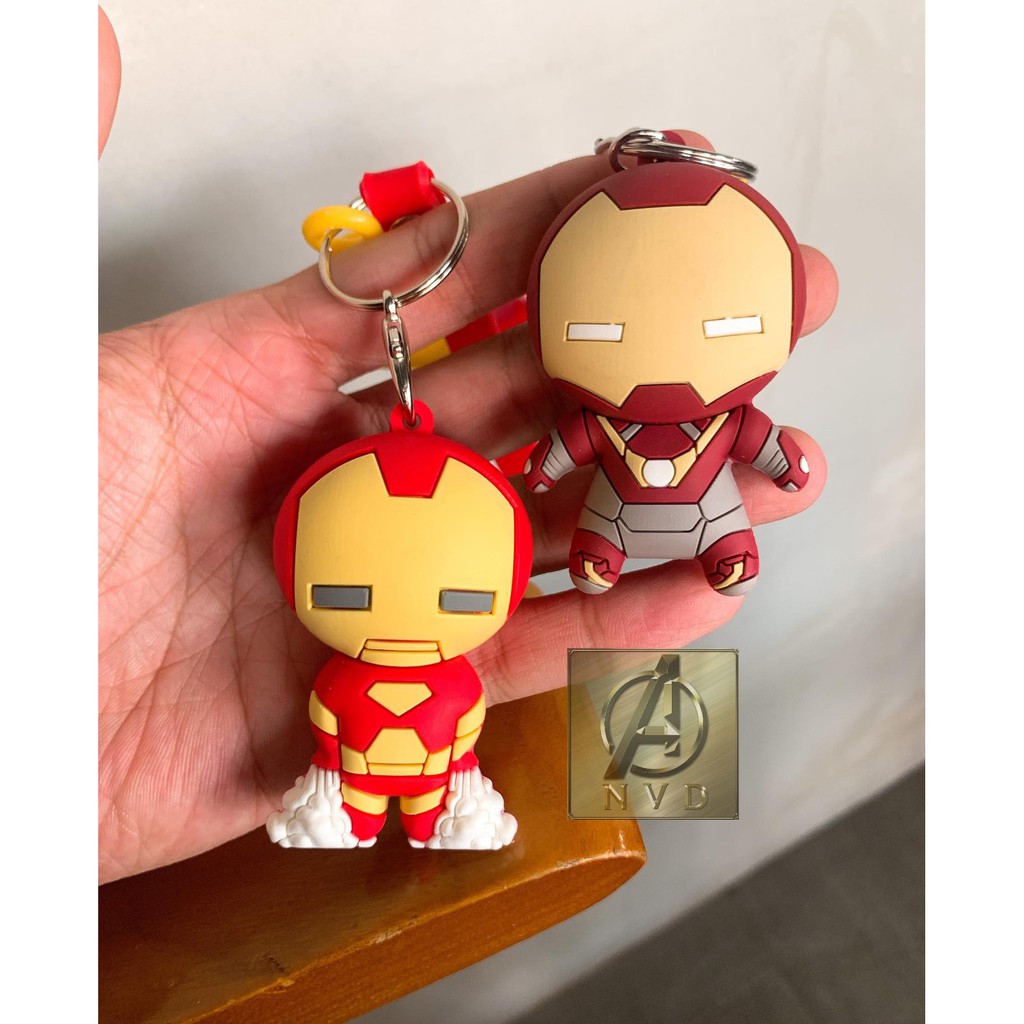 Móc khoá Marvel Chibi Ironman nhựa cao cấp