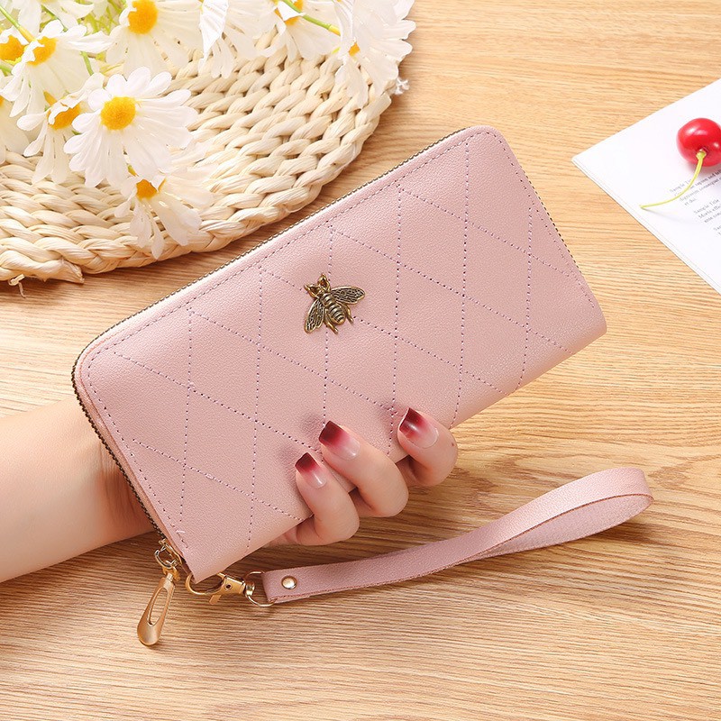 Ví Nữ Đẹp Dáng Dài Đính Con Ong Đựng Tiền Điện Thoại Thời Trang Cao Cấp
