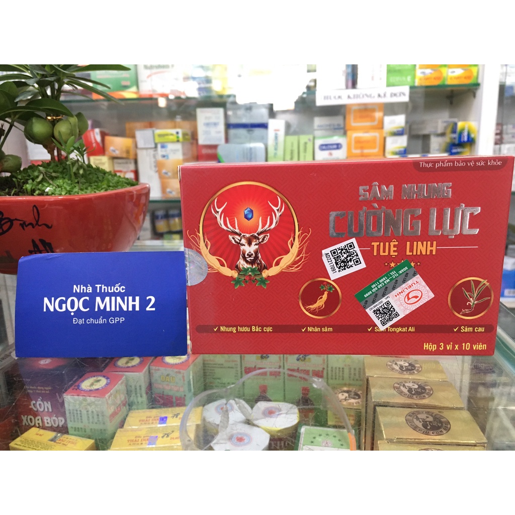 ✅ [Chính Hãng] Sâm Nhung Cường Lực Tuệ Linh ( hộp 30 Viên ) Tăng cường sinh lực