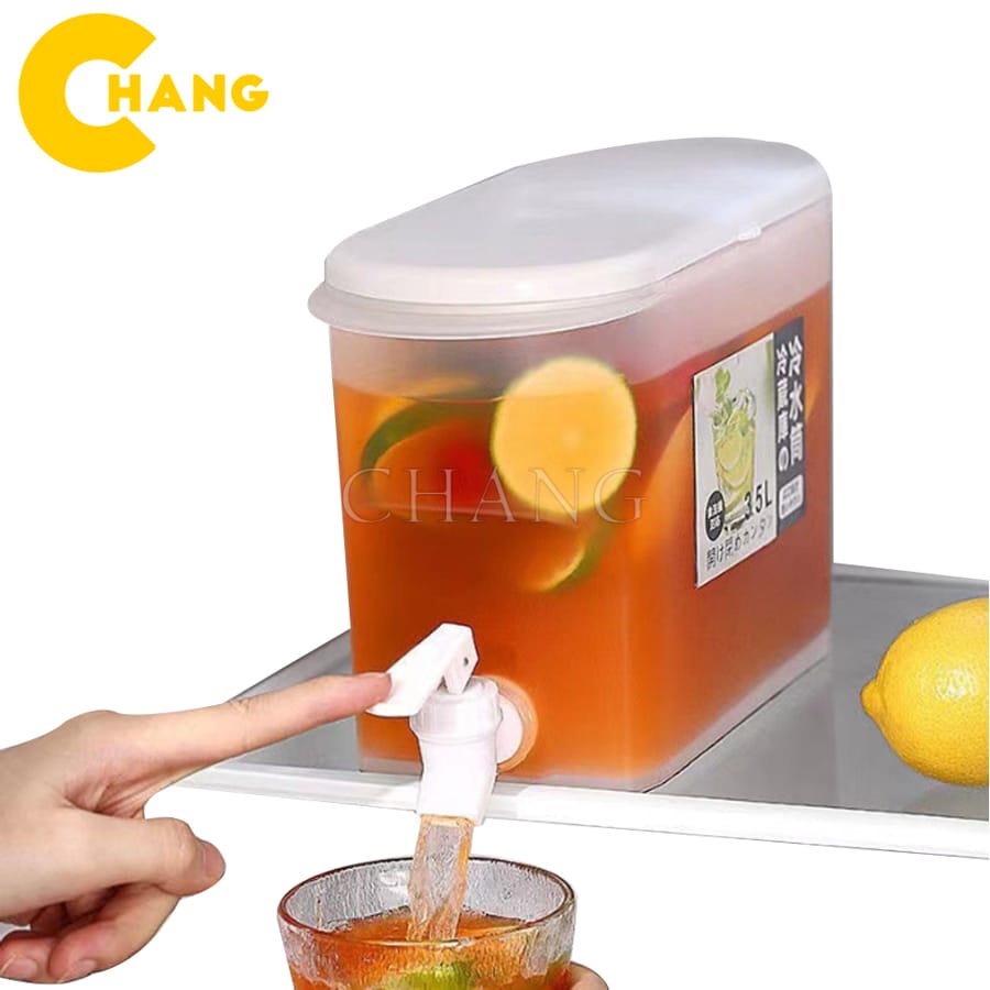 Bình Đựng Nước Có Vòi 3,5L Để Tủ Lạnh Tiện Lợi , Bình Đựng Nước Trà, Nước Trái Cây Để Trong Tủ Lạnh Đa Năng