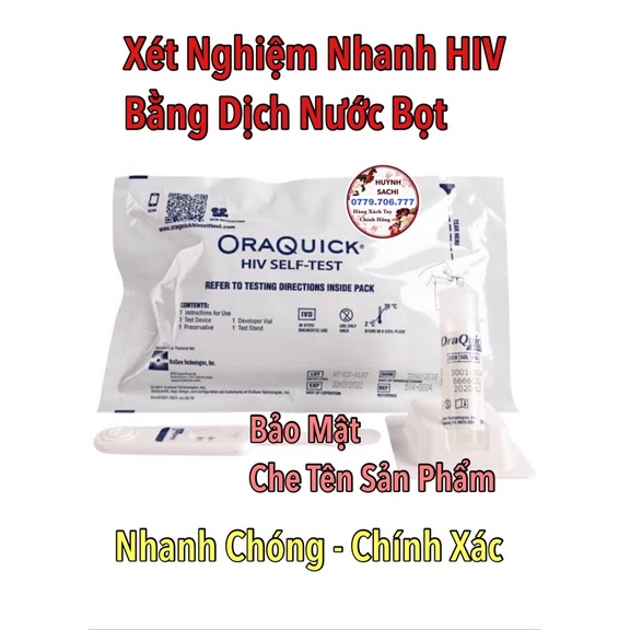 Que Test Nhanh Hiv Bằng Dịch Nước Bọt - Oral Quick An Toàn Chính Xác