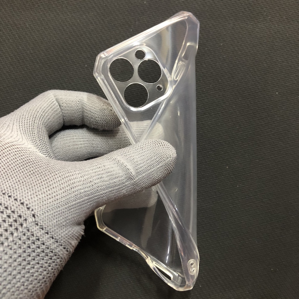 Ốp Lưng iPhone 11 Pro Dẻo Trong Viền Vuông Bảo Vệ Camera