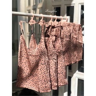 Set lụa mặc nhà Beo nâu