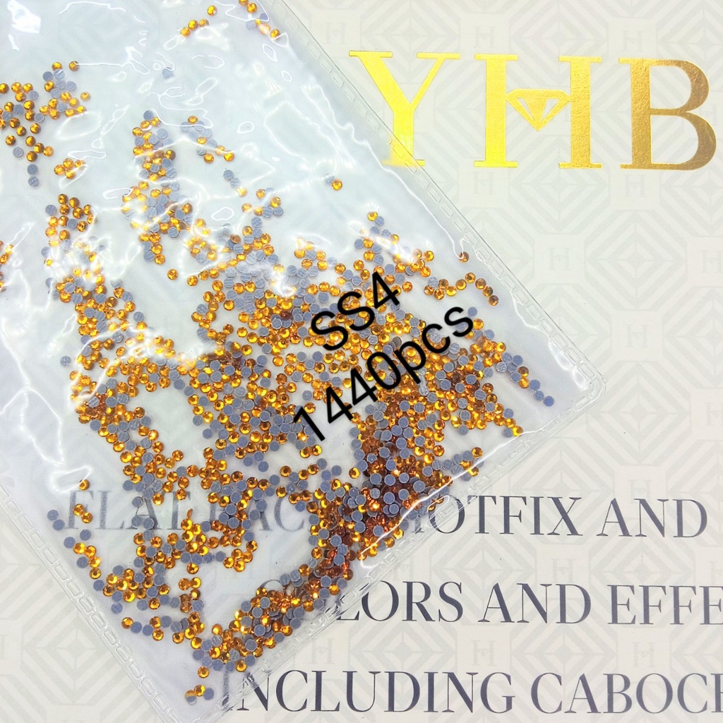 [ĐÁ  YHB  SIZE NHỎ SIÊU SÁNG ] ĐÁ NAIL - 129 TOPAZ -ĐÁ SIZE SS4