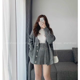 ÁO KHOÁC CADIGAN LEN THỪNG (len mịn)