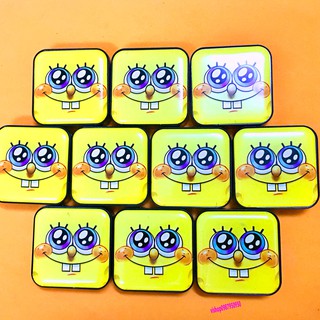 Máy nghe nhạc MP3 mini hình nhân vật SpongeBob dễ thương kèm cáp sạc tiện dụng