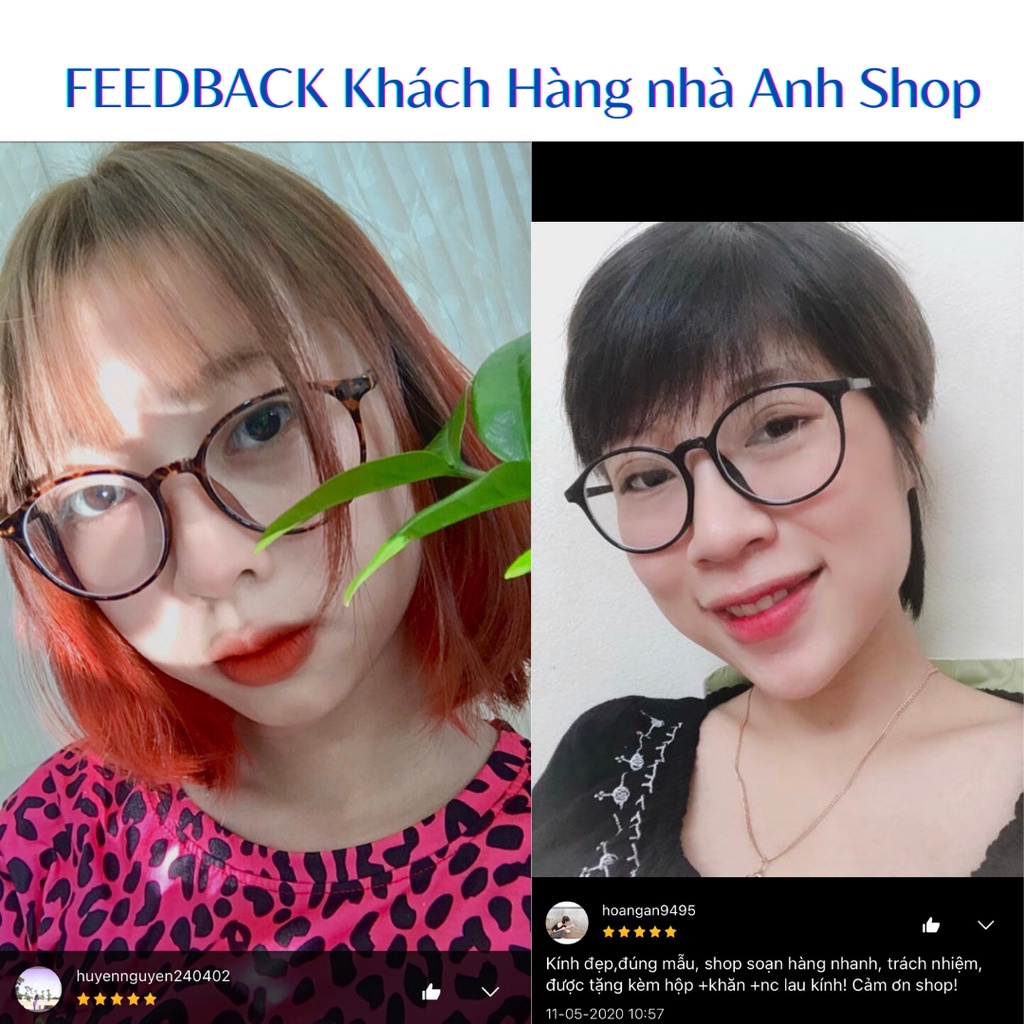 Kính Tròn nhựa dẻo kính thời trang chất liệu nhựa dẻo cứng cáp lõi kim loại đeo bền 7710