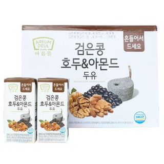 Sữa Óc Chó Hạnh Nhân Đậu Đen Areum Deul 190ml (24 hộp x 190ml)