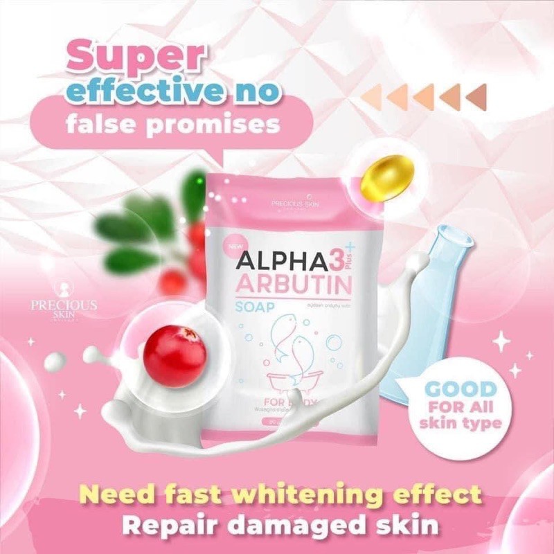 🌷 Soap Xà Phòng Trắng Da Alpha Arbutin Thái Lan 🇹🇭