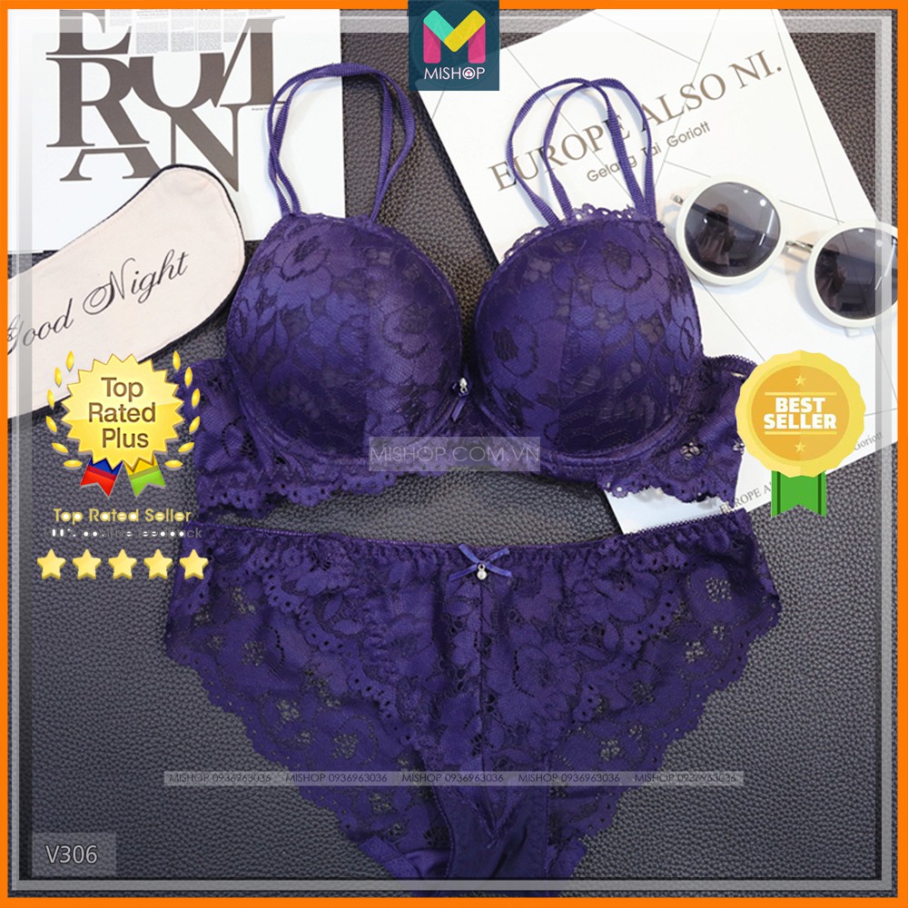 Bộ lót chất ren sexy nâng ngực đệm dày (Hàng cao cấp),có ảnh thật cuối album | BigBuy360 - bigbuy360.vn