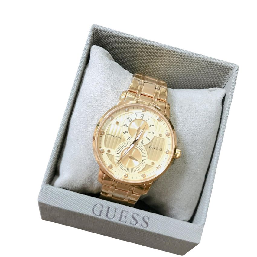 Đồng Hồ Nam Bulova 04 Kim Quartz Dây Kim Loại 40mm