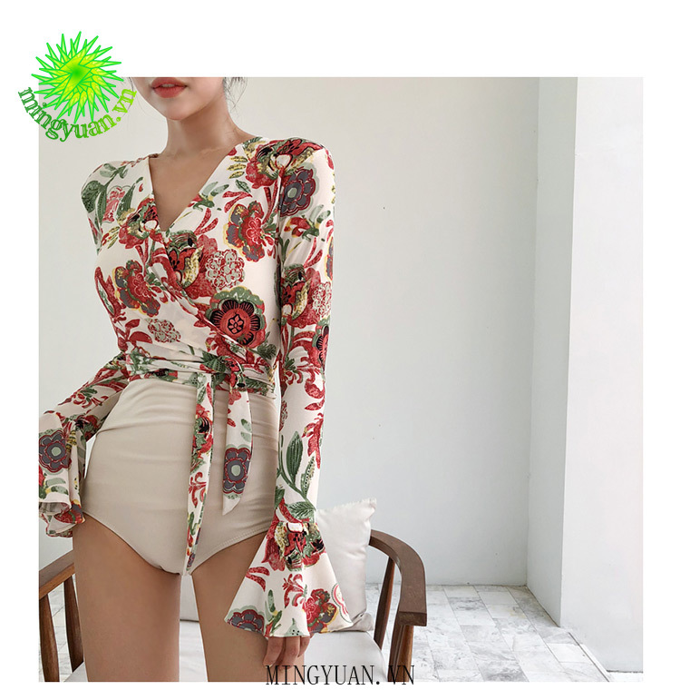 Bộ Đồ Bơi Một Mảnh Tay Dài Kiểu Hàn Quốc Thời Trang Cho Nữ 2020 | BigBuy360 - bigbuy360.vn