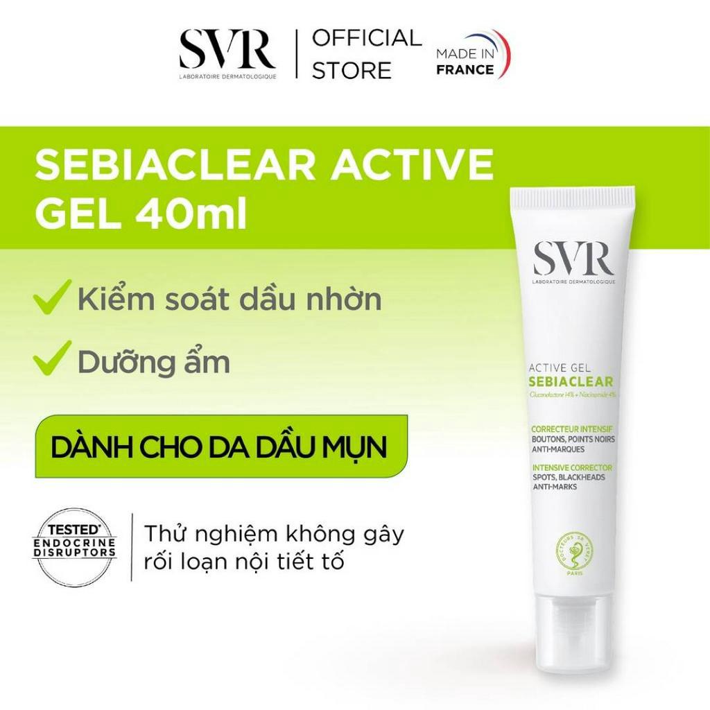 [ PHIÊN BẢN MỚI ] Gel Dưỡng SVR Sebiaclear Active Gel (40ml)