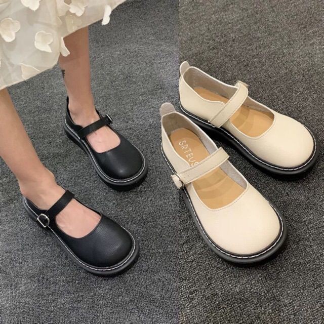 Giày Mary Janes da mềm đế bệt (ảnh thật ở cuối) - Hàng Quảng Châu