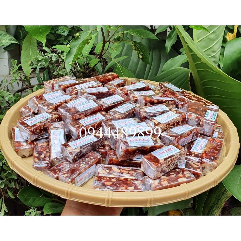 500gr kẹo chuối tươi gừng đậu mè lâm diệu