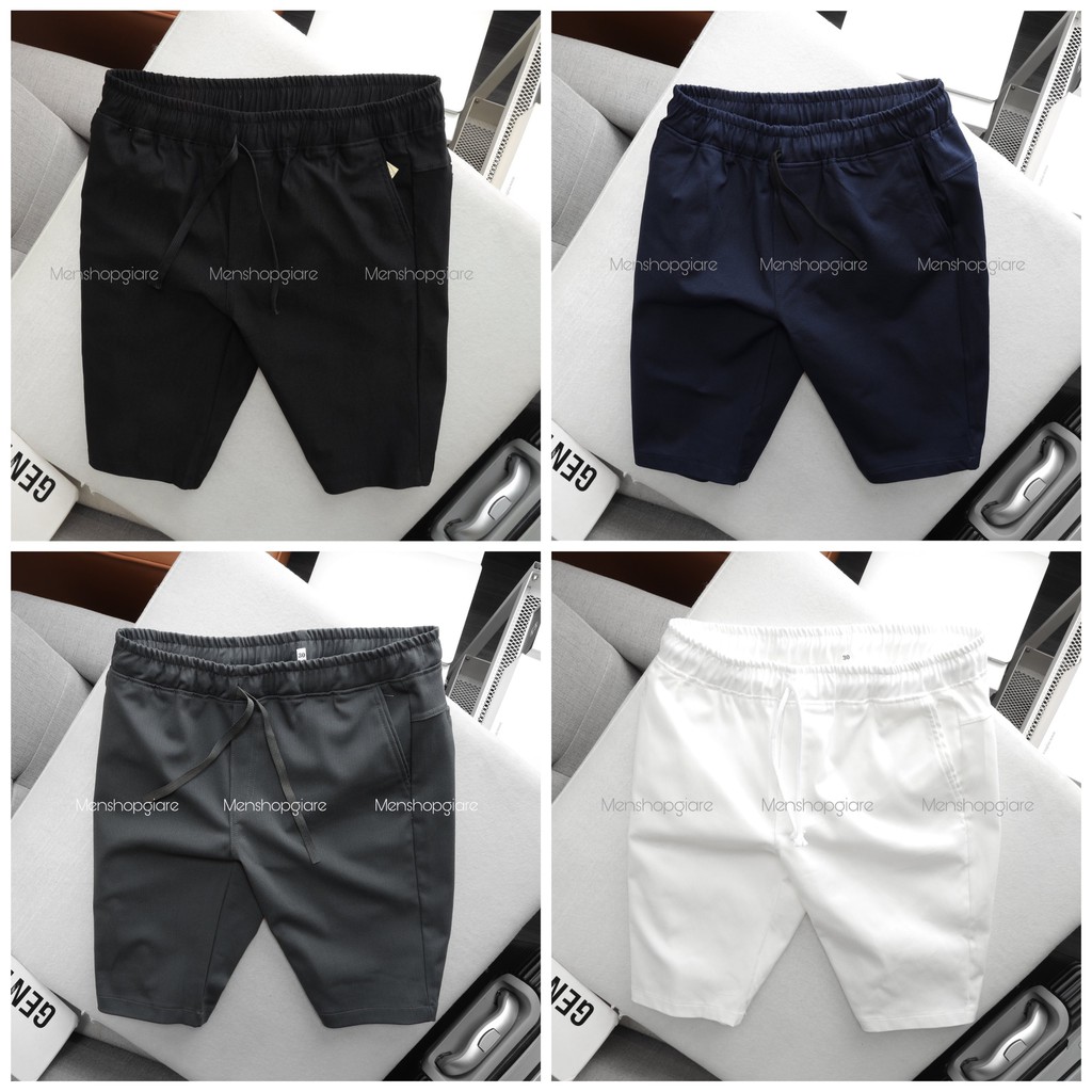 QUẦN SHORT KAKI LƯNG THUN NAM CO GIÃN - HÌNH THẬT | BigBuy360 - bigbuy360.vn