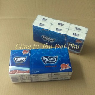 Combo 2 lốc khăn giấy Pulppy hương quế (1 lốc 6 gói)