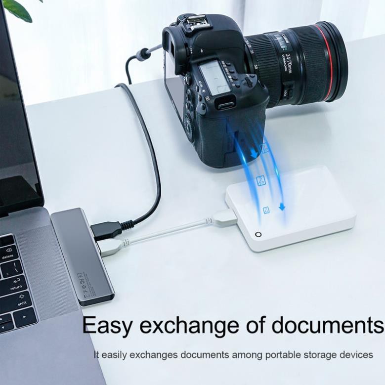 Hub chia USB-C Baseus nhiều cổng chuyển đổi USB loại C 3.0 cho Macbook Pro Air