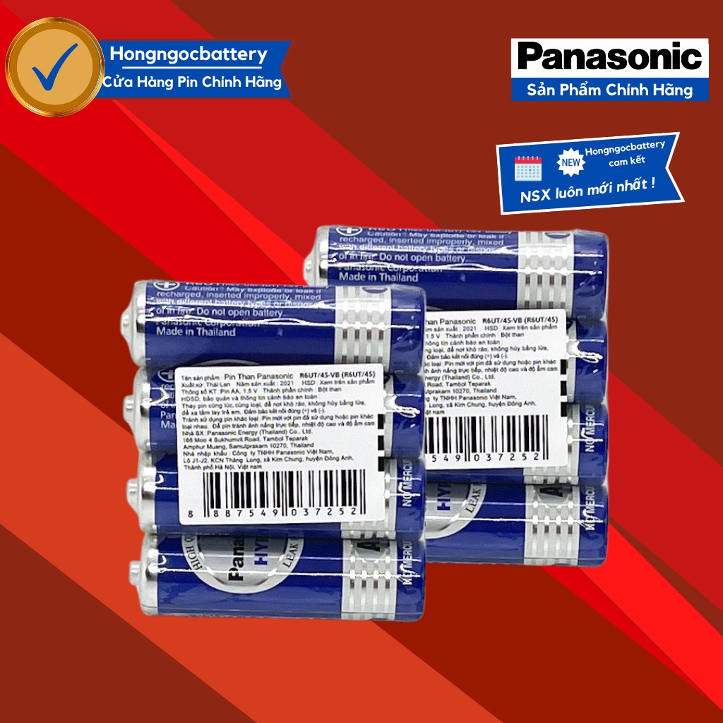 [ GIÁ HUỶ DIỆT ] Bộ 8 Pin AA ( R6UT ) Panasonic 1,5V Không Chì - Hàng Chính Hãng