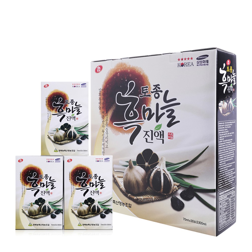 HỘP 30 GÓI NƯỚC ÉP TỎI ĐEN CHAM KOREAN TRADITIONAL BLACK GARLIC GYEONGBUK