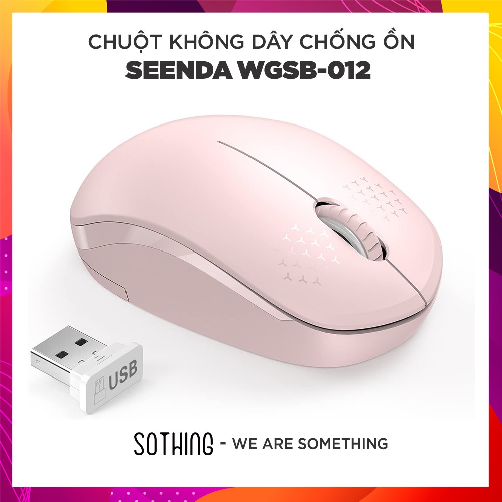 Chuột Không Dây Chống Ồn SEENDA WGSB-012 - Hàng Chính Hãng