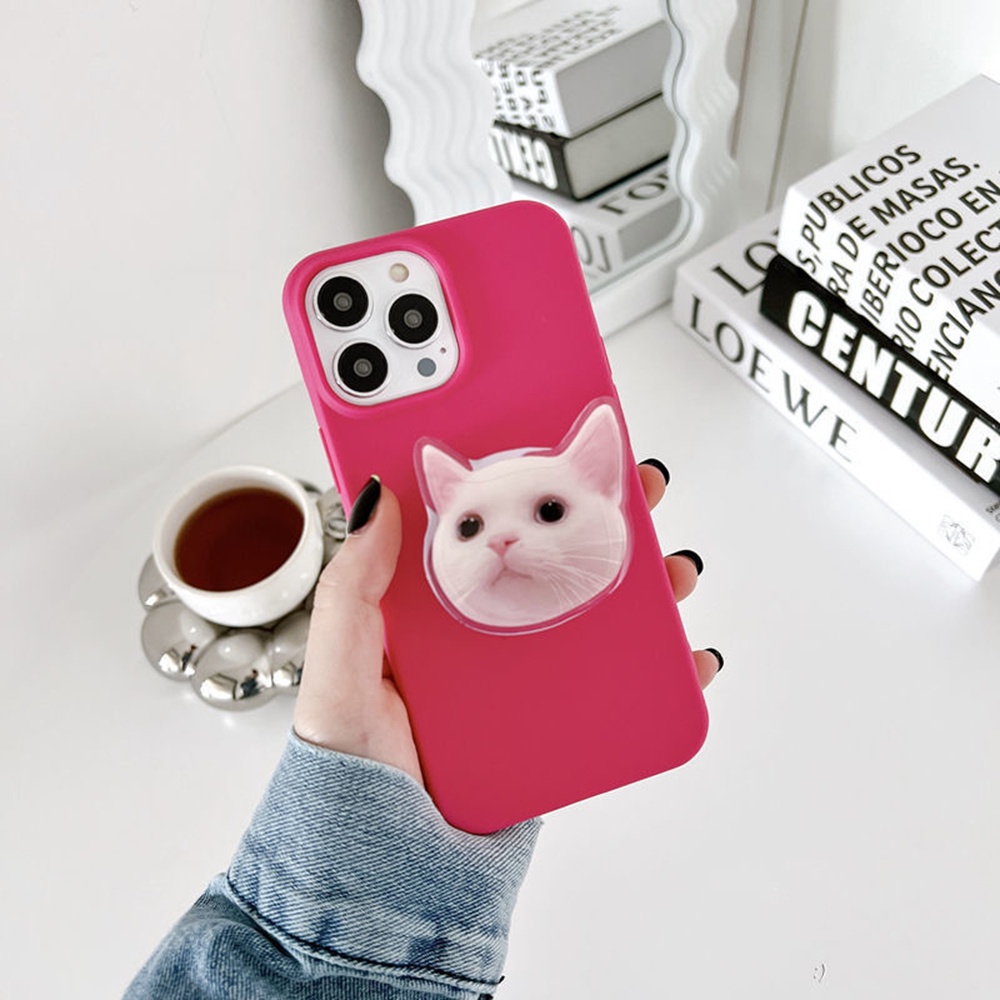 Giá Đỡ Túi Khí Hình Mèo Hoạt Hình Vui Nhộn Dễ Thương Phong Cách Nhật Hàn Cho Nữ