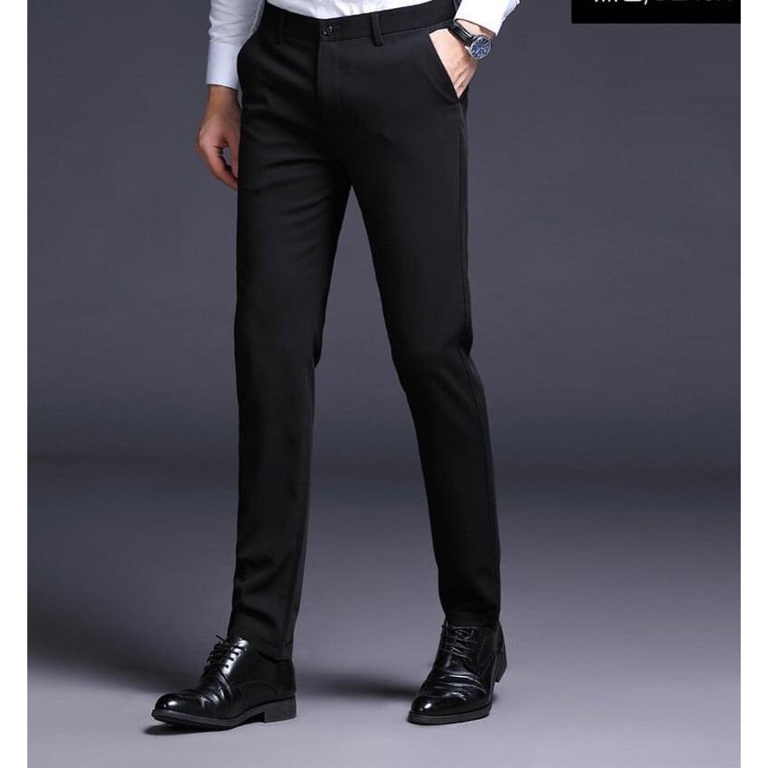 Quần âu nam chất vải tuyết mưa ,co giãn 4 chiều dáng ôm body chống nhăn | BigBuy360 - bigbuy360.vn