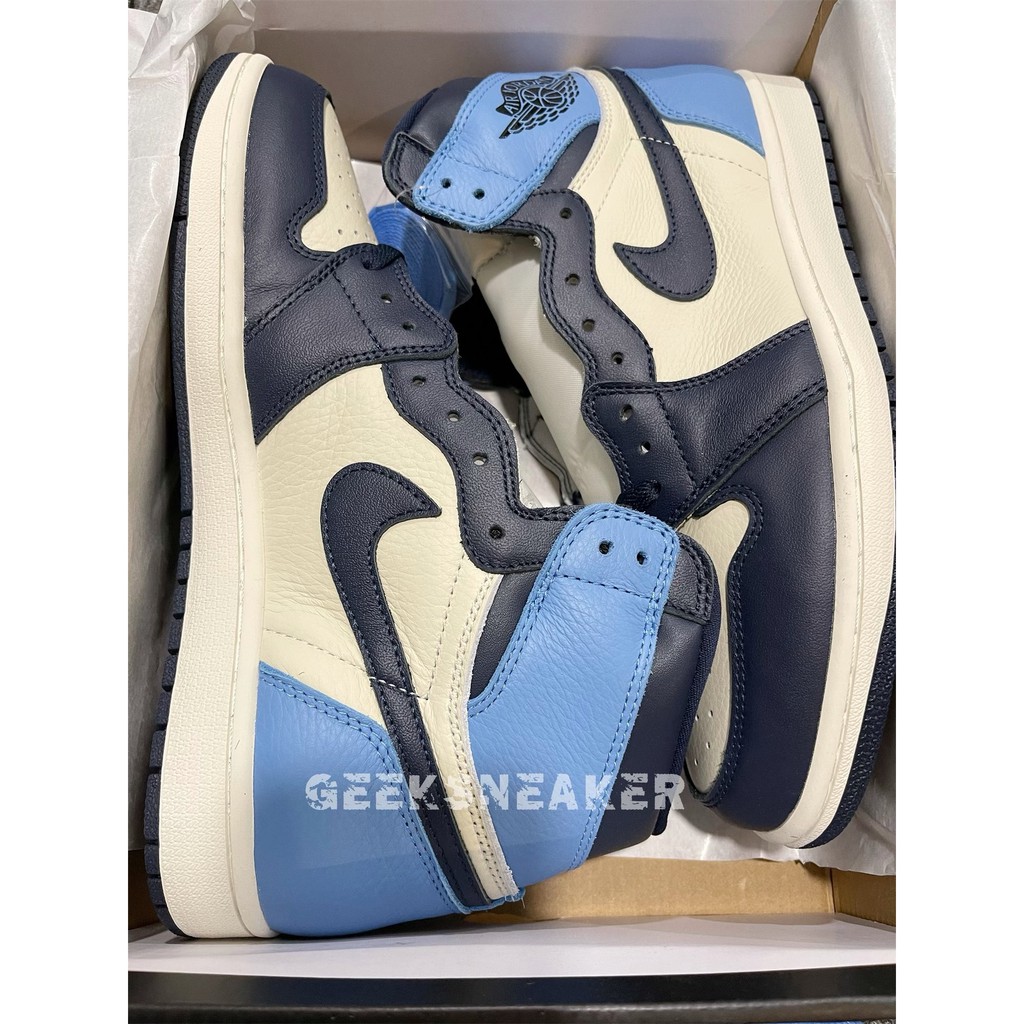 [GeekSneaker] Giày Jordan 1 Retro High Obsidian UNC - Nguyên Bản " SC "