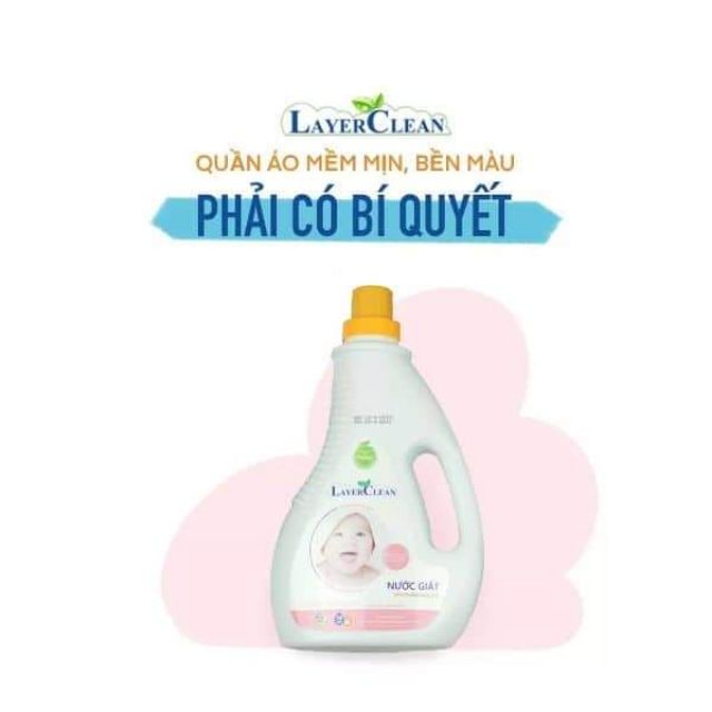 Nước giặt hữu cơ Layer Clean 2l hương nước hoa cho da nhạy cảm