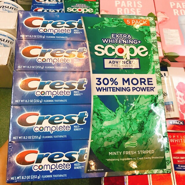 Kem đánh răng #Crest Scope Extra whitening Mỹ