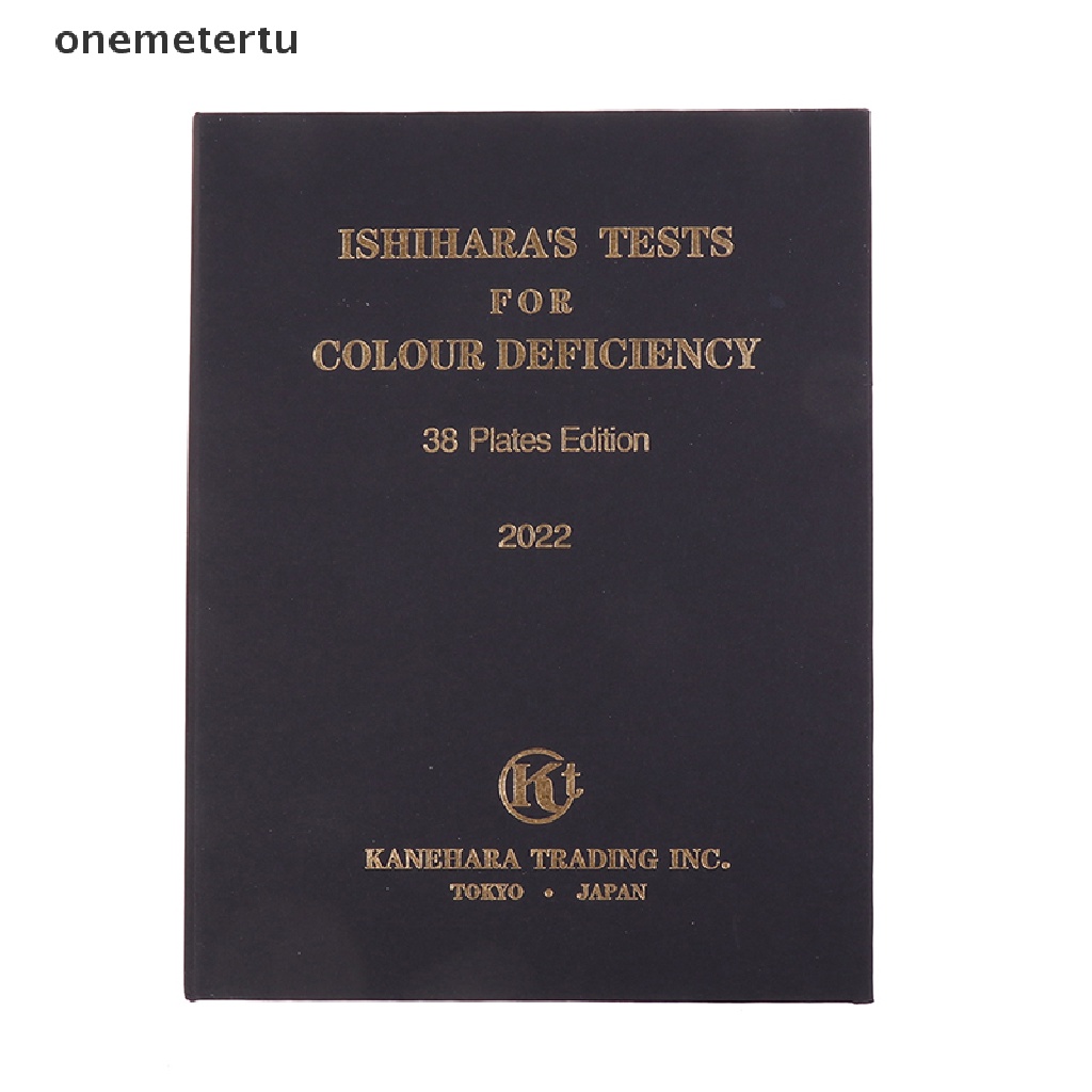 Onemetertu Ishihara Book 38 Tấm Sách Kiểm Tra Sức Khỏe Màu Sắc Mù