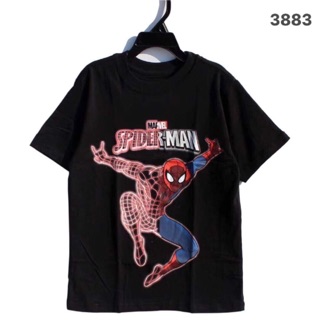 Áo cotton hoạ tiết spiderman cho bé trai size đại