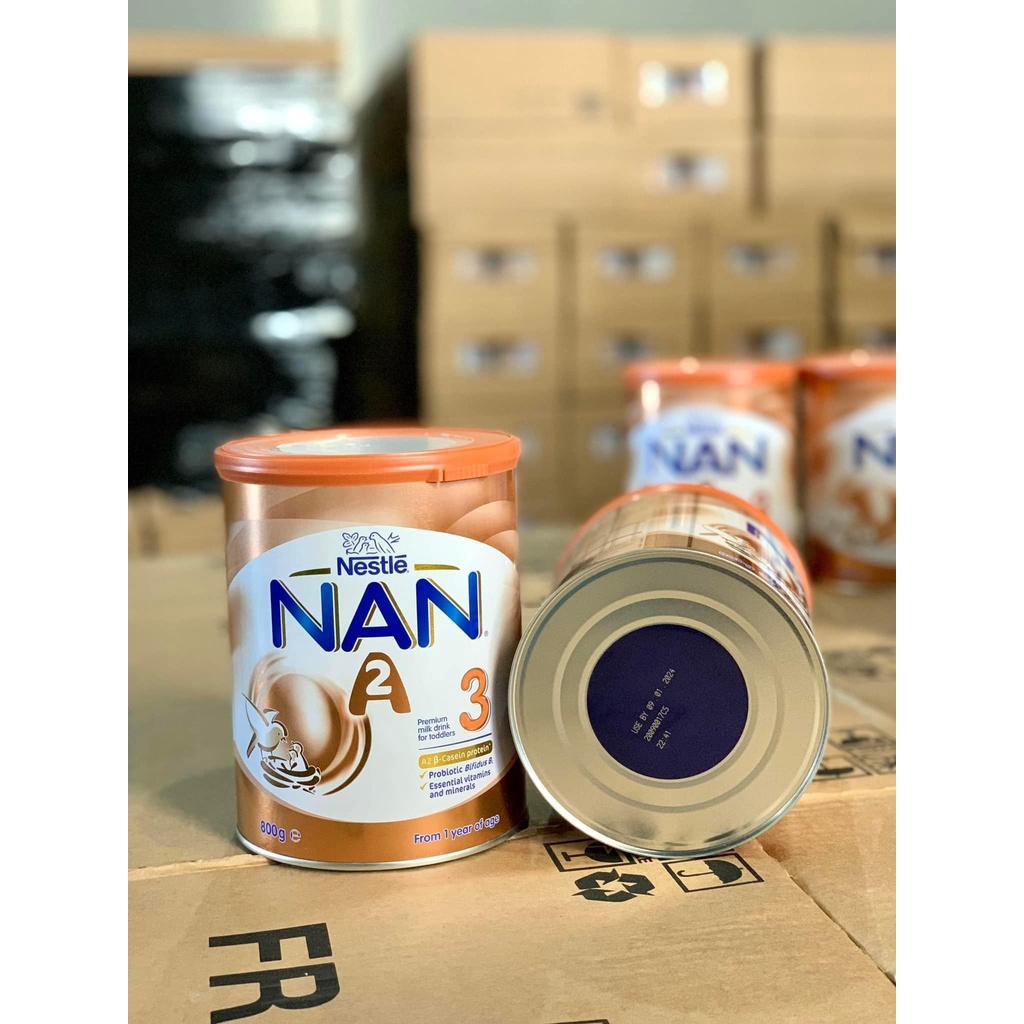 (Date 2024) Sữa Nan A2 Úc đủ số 123 800g