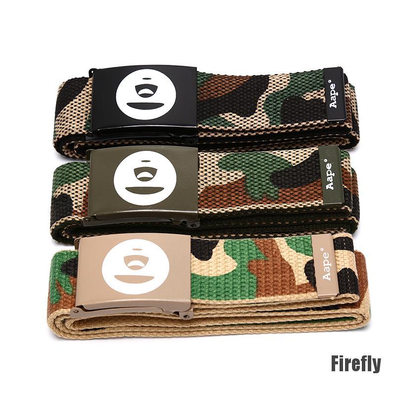 Thắt Lưng Vải Canvas Họa Tiết Rằn Ri Cá Tính Thời Trang