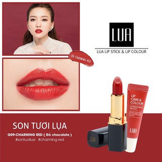[CHUYÊN SỈ] Son Tươi Lụa - Son Thỏi Kèm Son Dưỡng Cảm Biến Màu LUA