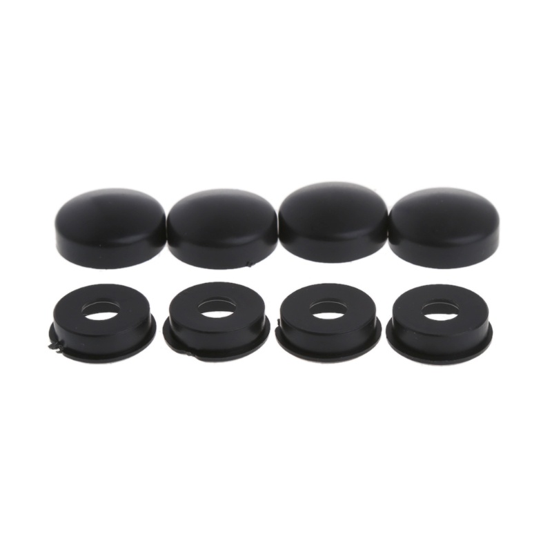 Bộ 8 Ốc Vít Gắn Biển Số Xe Hơi Màu Đen
