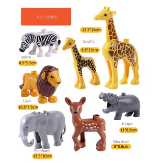 Mô hình các con vật tương thích lego duplo