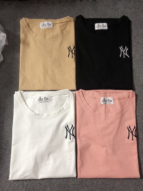 Áo THUN THÁI thêu NY form vừa  (bao chất)